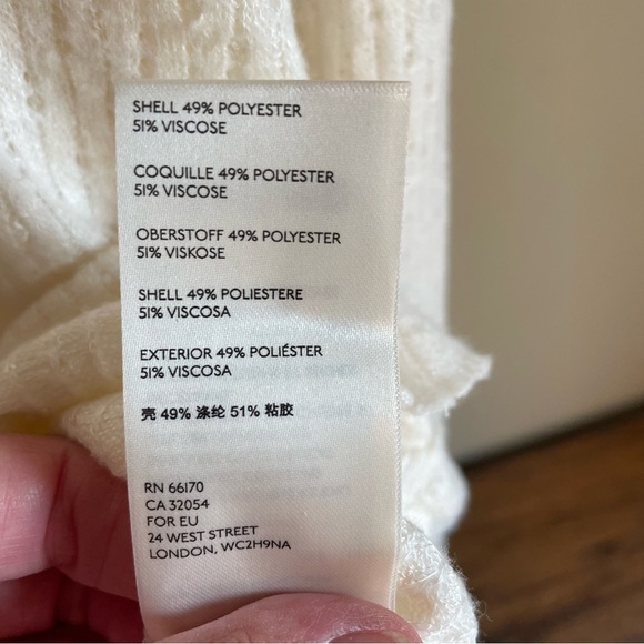 Maeve Addie Ruffle Hacci Pullover Medium - Picture 5 of 6